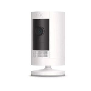 Ring Security Camera in White and Black